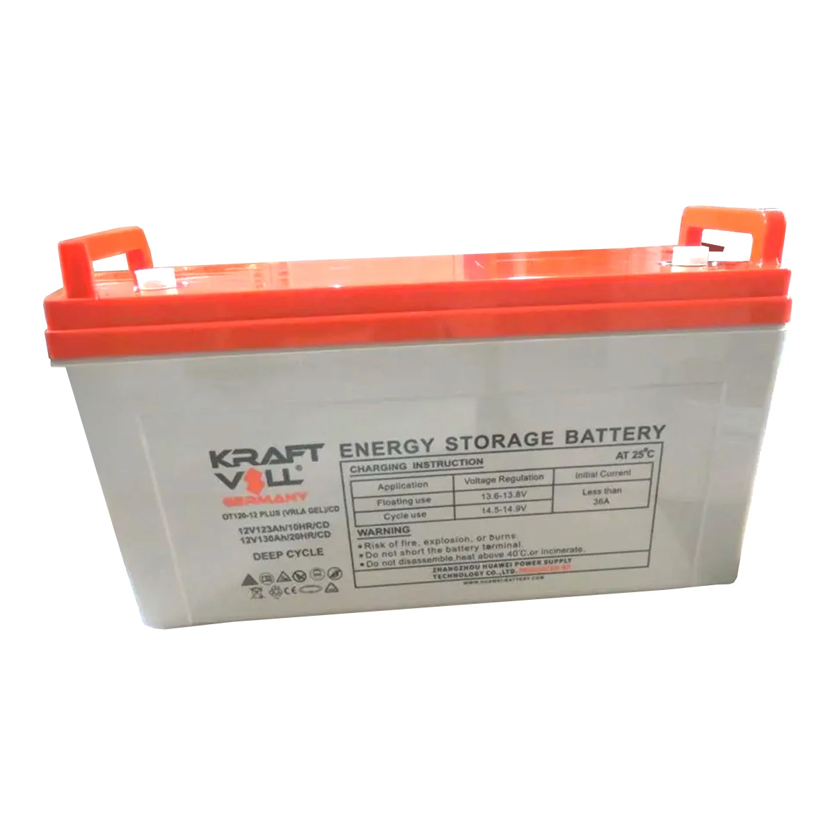 Kraftvoll 12 V 130 Ah Super Plus VRLA AGM Derin Döngü Akü