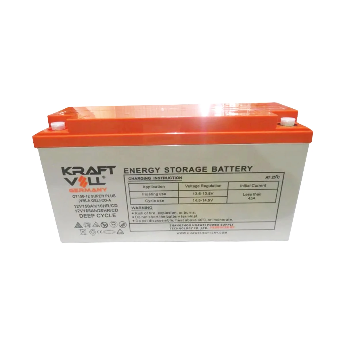 Kraftvoll 12 V 162 Ah Super Plus VRLA AGM Deep Cycle Akü