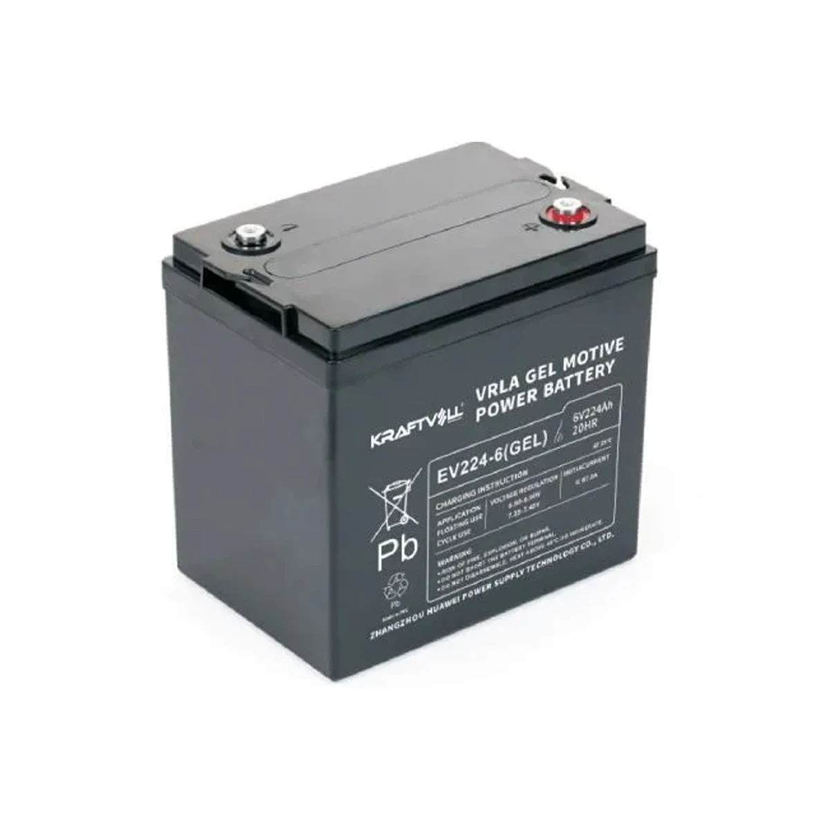 Kraftvoll 6 V 224 Ah VRLA Gel Deep Cycle Akü